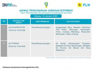 Ada Pemadaman Listrik di Klaten Hari Ini, Cek di Sini Lokasinya
