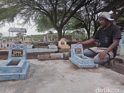 Geger Makam Bertuliskan Nama Upin dan Ipin, Begini Ceritanya