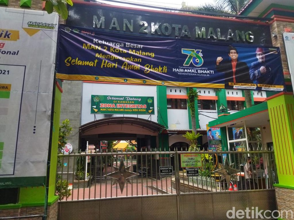 8 Pelajar MAN 2 Kota Malang Positif COVID-19, PTM Diliburkan 2 Pekan