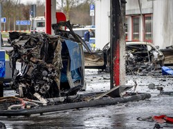 Ngeri! Mobil Tabrak Pom Bensin Picu Ledakan di Jerman, 2 Orang Tewas