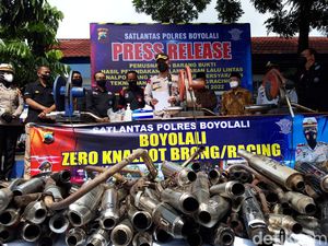 300 Knalpot Brong di Boyolali Dimusnahkan