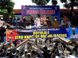 300 Knalpot Brong di Boyolali Dimusnahkan
