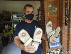 Ini Bentuk Sandal Upanat untuk Wisatawan Naik Candi Borobudur