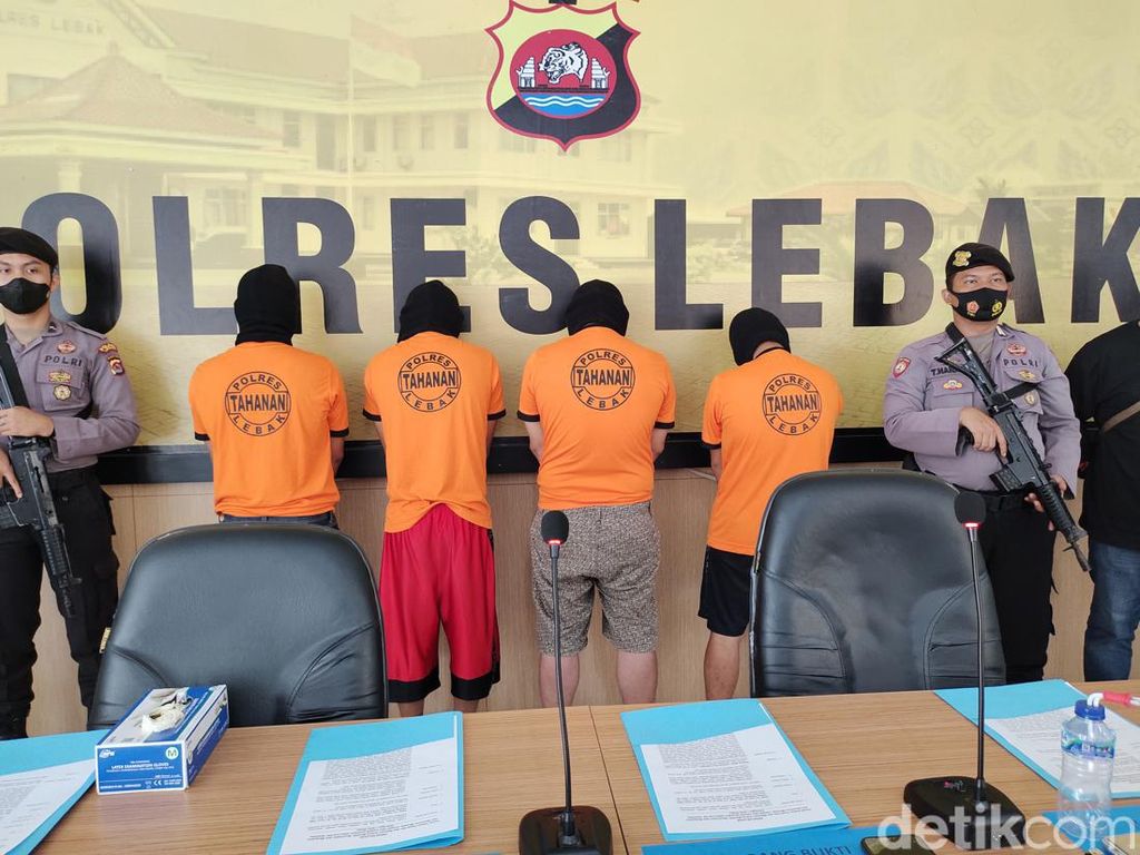 Empat Pria Diringkus di Lebak, Polisi Sita Sabu 55,48 Gram