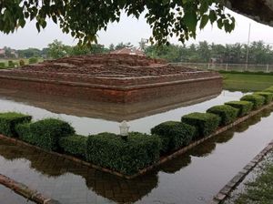 Situs Percandian Batujaya Karawang Terendam Banjir