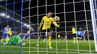 Chelsea ditahan imbang Brighton 1-1 dalam lanjutan Liga Inggris, Rabu (19/1) dini hari WIB. The Blues makin sulit mengejar Manchester City di puncak klasemen (Getty Images)