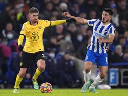 Pertandingan lanjutan Liga Inggris antara Hove Albion vs Chelsea berlangsung di Amex Stadium, Rabu (19/1/2022) dini hari WIB. 