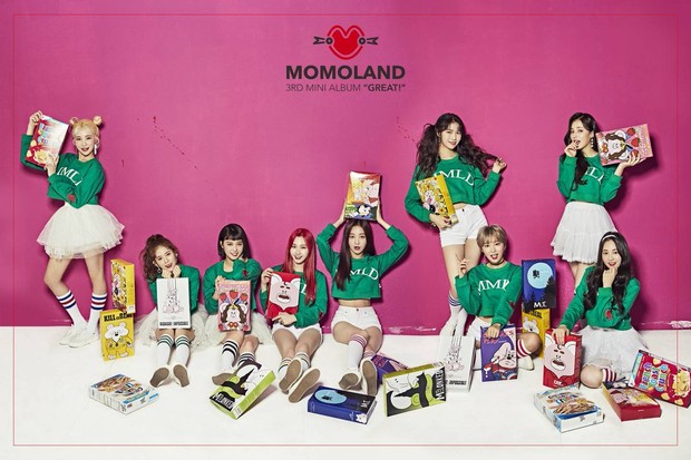 Konsep album GREAT! dari MOMOLAND/ Foto: soompi.com MOMOLAND dalam lagu Bboom Bboom