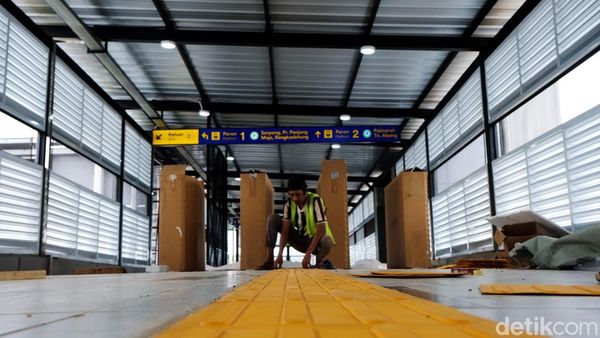 Mantap! Penataan Stasiun Pondok Ranji Tangsel Nyaris Rampung