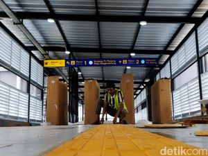 Mantap! Penataan Stasiun Pondok Ranji Tangsel Nyaris Rampung