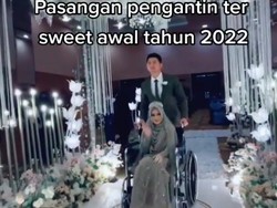 Video Pria dengan Mempelai Wanita di Kursi Roda Viral Menyentuh Hati Netizen