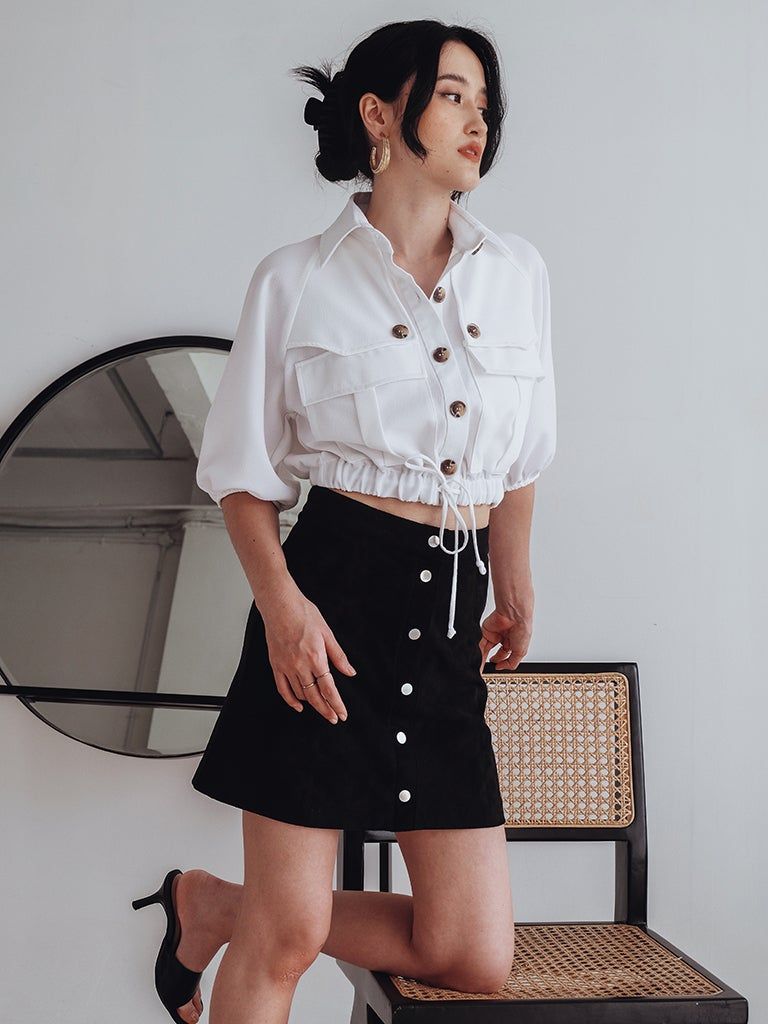 LOVE AND FLAIR - Frank Jacket in Whit