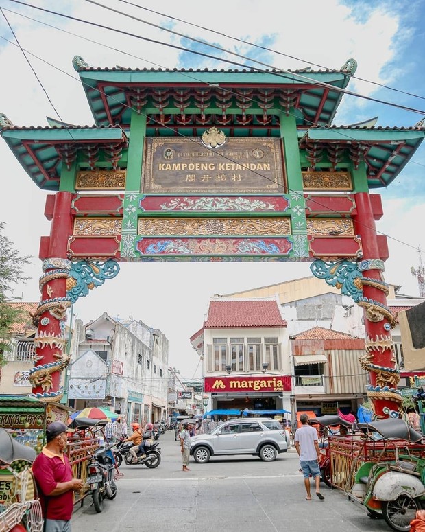 Kampung Ketandan terletak di tengah pusat Kota Yogyakarta.