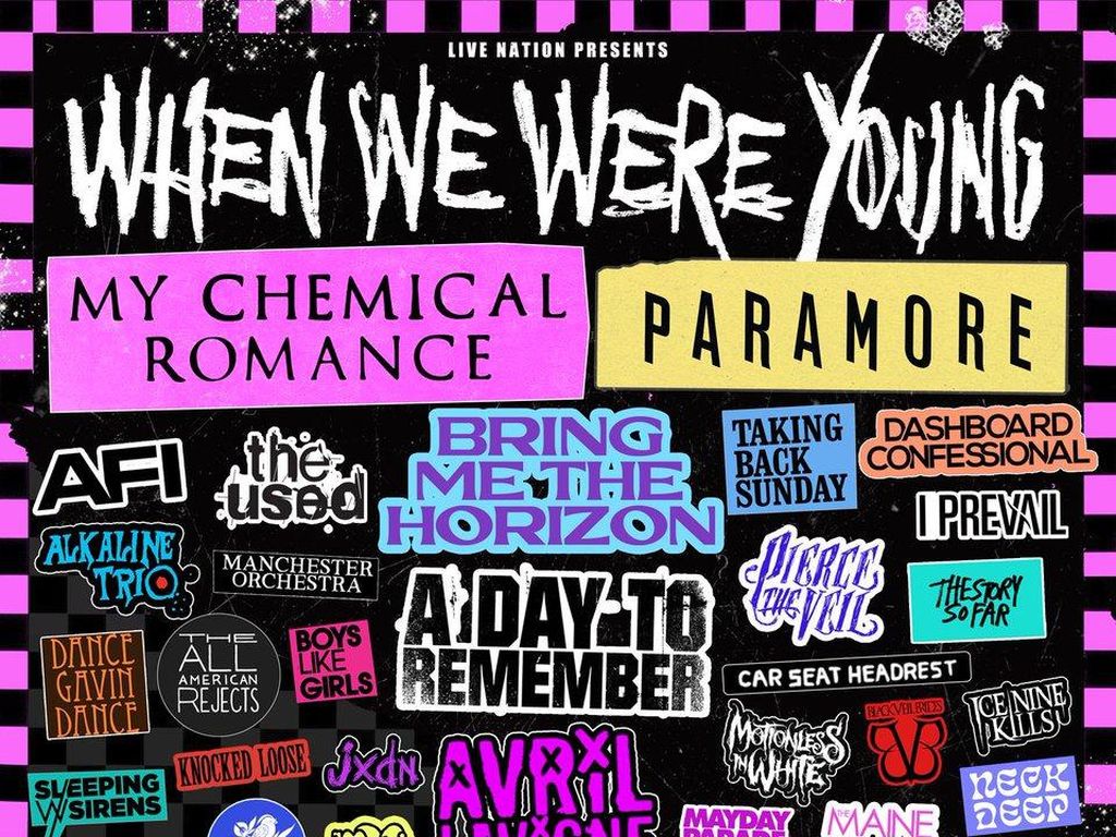 Nostalgia! Paramore hingga MCR Bakal Manggung di When We Were Young Festival Nostalgia! Paramore hingga MCR Bakal Manggung di When We Were Young Festival