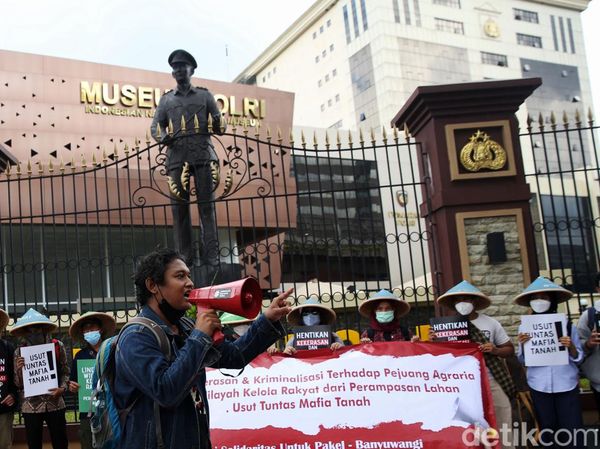 Aktivis dan Petani Unjuk Rasa Tolak Kekerasan Aparat