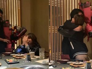 Beri Buket Isi Aneka Cokelat, Thariq Halilintar Kasih Kejutan untuk Fuji