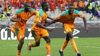 Pantai Gading ke 16 besar sebagai juara Grup E. AP Photo/Themba Hadebe.