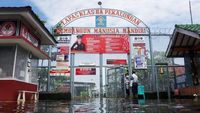 Sudah Dua Hari, Banjir Basahi Lapas Kelas IIA Pekalongan