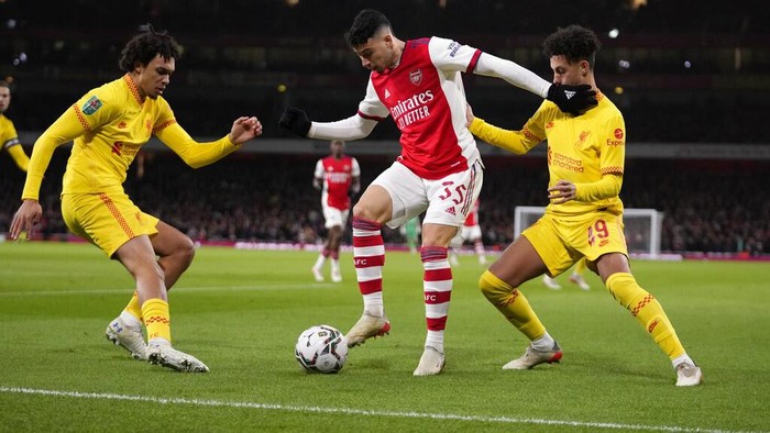 Liverpool Melangkah ke Final Piala Liga Inggris Liverpool berhasil mengalahkan Arsenal 2-0 di semifinal leg kedua Piala Liga Inggris. The Reds pun lolos ke final Piala Liga Inggris.