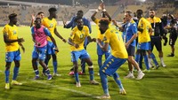 Gabon lolos setelah menjadi runner-up Grup C. AP Photo/Themba Hadebe.
