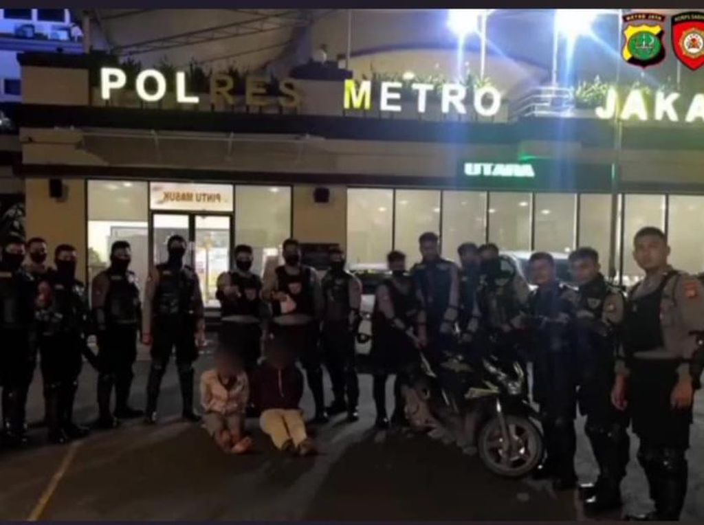 Tabrak Tim Patroli Polda Metro di Jakut, Pemotor Ditangkap