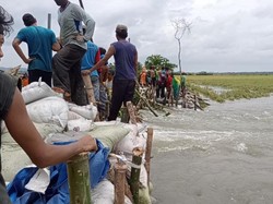 Petani Bojonegoro Tenggelam Saat Perbaiki Tanggul, Penyelamatannya Dramatis
