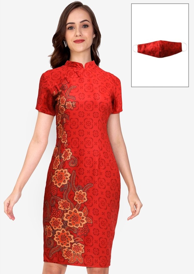 Dress Fenyin mulai dari Rp400 ribu/Foto: Zalora/Rianty Batik