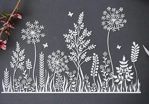 Paper cutting with grass style /Foto: gathered/Katie Dolan Paper cutting with grass style /Foto: gathered/Katie Dolan