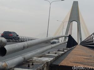 Terlalu! Pagar Pembatas Jembatan Siak IV Pekanbaru Hilang Dicuri