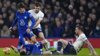 Bertanding di Stamford Bridge, London, Minggu (23/1/2022), Chelsea vs Tottenham berjalan ketat. Tuan rumah mendominasi dari segi statistik.
