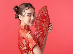 Premium Photo Pretty Asian Girl With Chinese Traditional Dress
