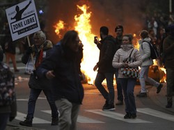 Wartawan Diserang saat Demo Tolak Vaksin di Belgia