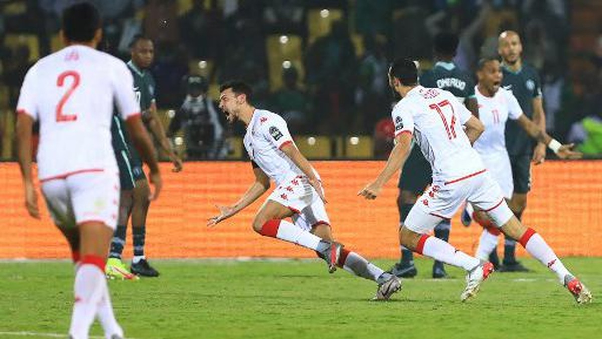Tunisia singkirkan Nigeria dari Piala Afrika 2021 (Foto: AFP/DANIEL BELOUMOU OLOMO)