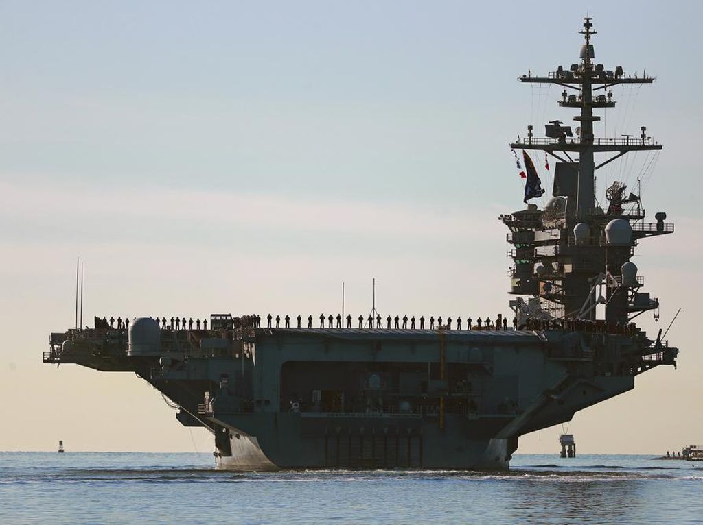 2 Kapal Induk AS Berlayar di Laut China Selatan untuk Lawan Pengaruh Jahat