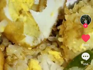 Hii Jijik! Lagi Asyik Makan Nasi Padang, Pria Ini Temukan Belatung