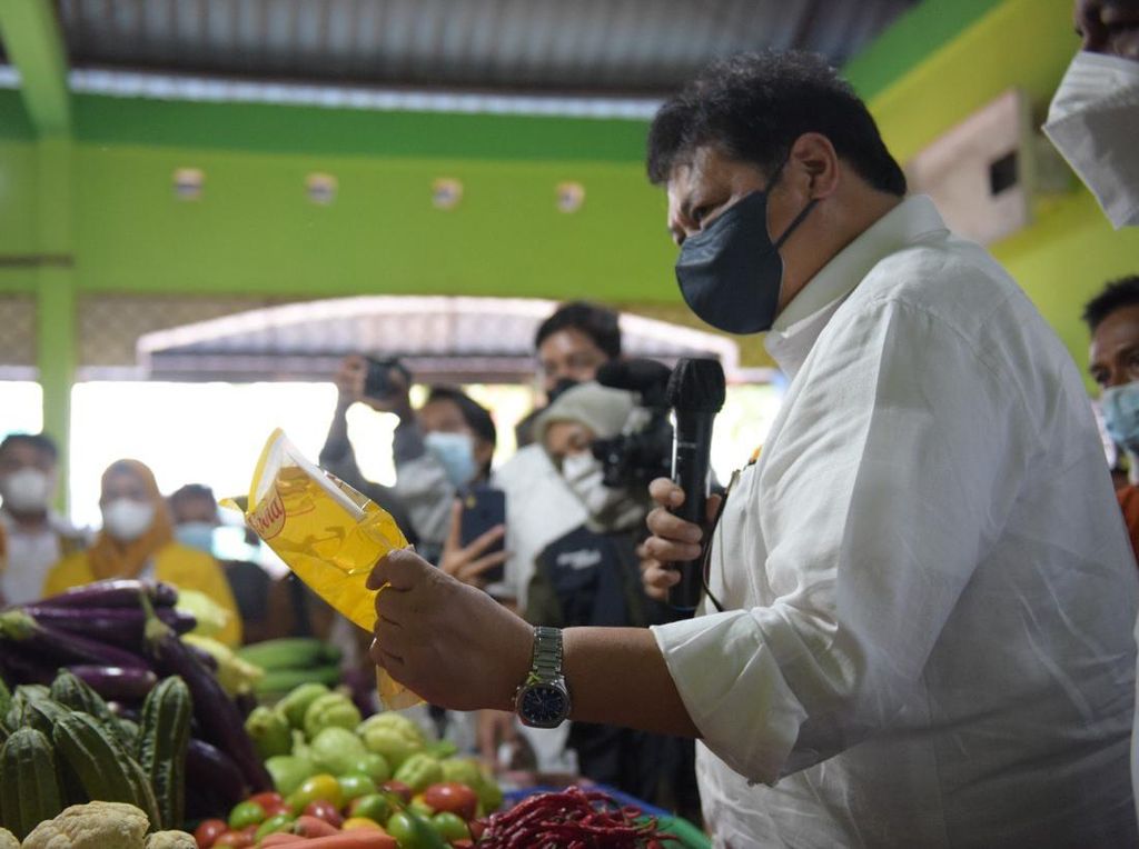 Pastikan Harga Pangan Stabil, Airlangga Tinjau Operasi Pasar di Bintan