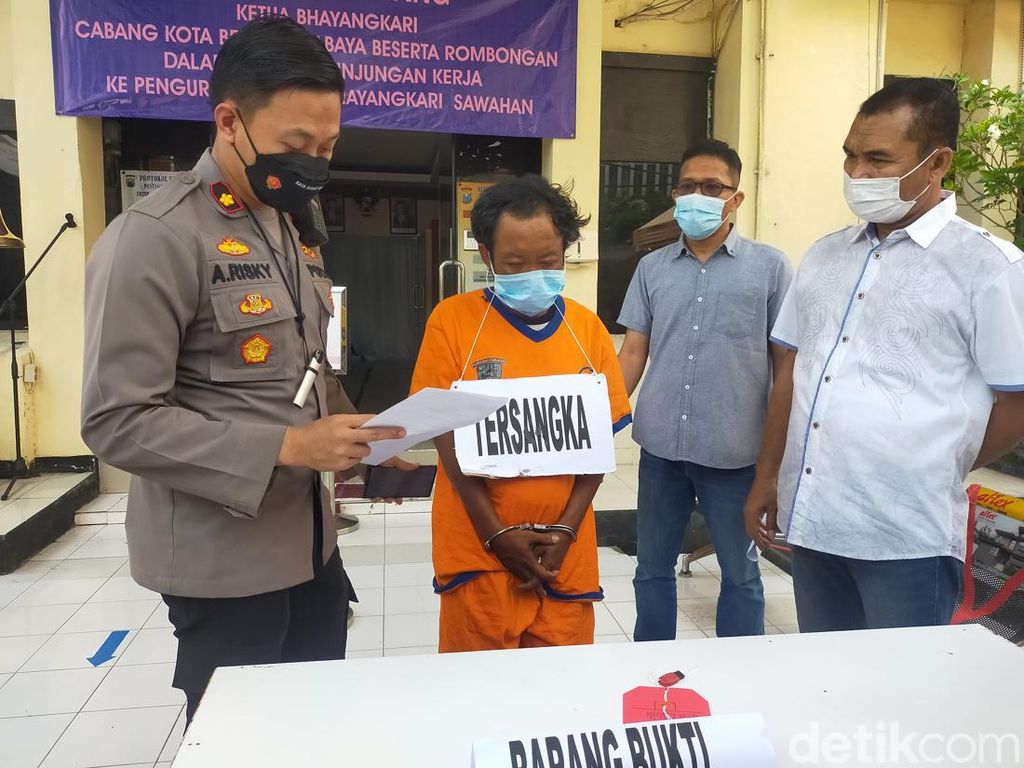 Maling di Surabaya Tertangkap Usai Dibikin Repot Oleh Motor Curian Mogok