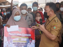 Warga Terdampak Kebakaran Pasar di Kalteng Dapat Bantuan Rp 240 Juta
