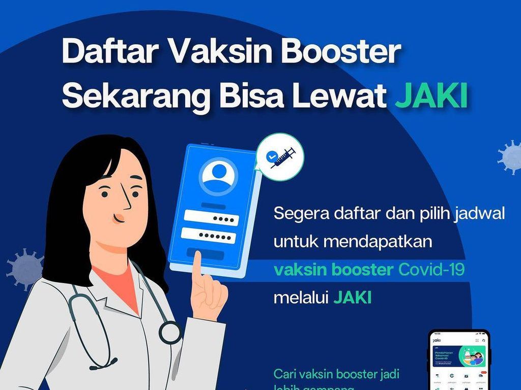 Pendaftaran Vaksin Booster Lewat JAKI, Cek di Sini Caranya Pendaftaran Vaksin Booster Lewat JAKI, Cek di Sini Caranya
