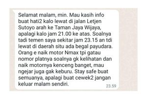 Begal Payudara Gentayangan Lagi di Solo, Ini Lokasinya