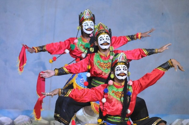 Tarian Topeng Gethak di Pamekasan/Foto: News.detik.com Tradisi Cap Go Meh