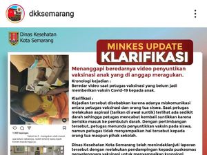 Beredar Video Nakes Tarik Jarum Sebelum Suntikkan Vaksin di Semarang