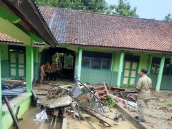 Gedung SMAN 1 Kemusu Boyolali Rusak Diterjang Banjir