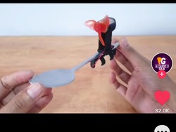 Malas Tiup Makanan Panas, Pria Ini Bikin Kipas Angin di Sendok