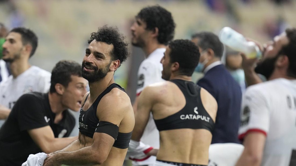 Mesir jadi salah satu tim yang lolos ke perempatfinal Piala Afrika 2021. (Foto: AP/Themba Hadebe)