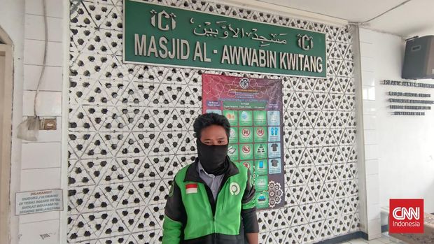 Ahfandil (31), pengemudi ojek daring di kawasan Kwitang, Jakarta Pusat.