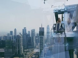 Atraksi Menantang Adrenalin Baru di Dubai, Perosotan Kaca Setinggi 219,5 Meter!