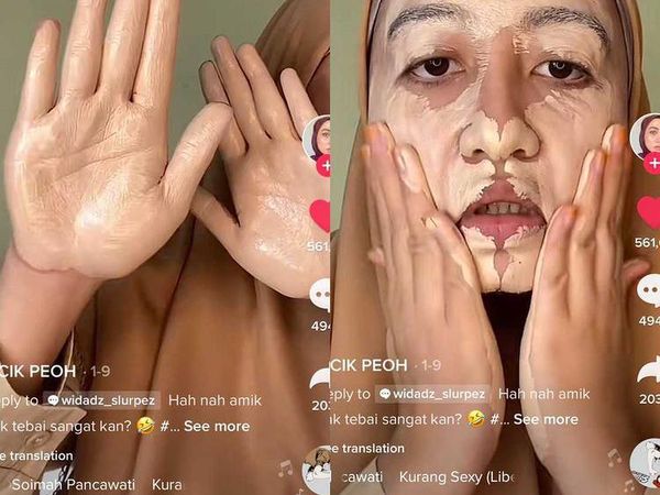 Ini Transformasi Makeup Viral, Wanita Pakai Bedak Hingga Lipstik 10 Lapis