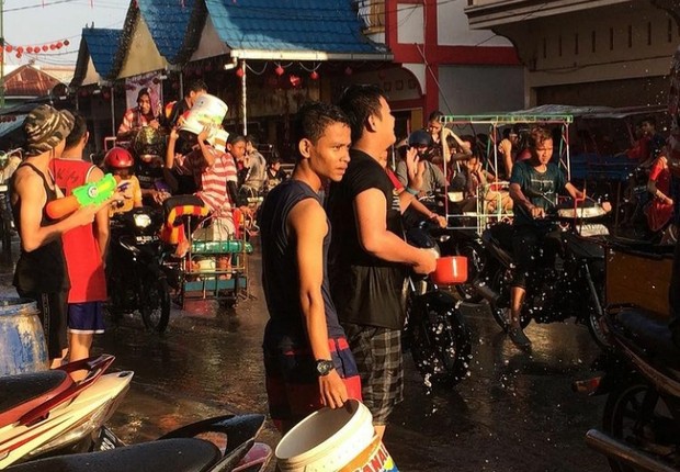 Perayaan Imlek di Riau/ Foto: Instagram @mhmdafrzal Perayaan Imlek di Riau