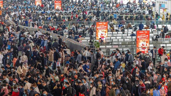 Ramainya Arus Mudik di China Jelang Libur Imlek